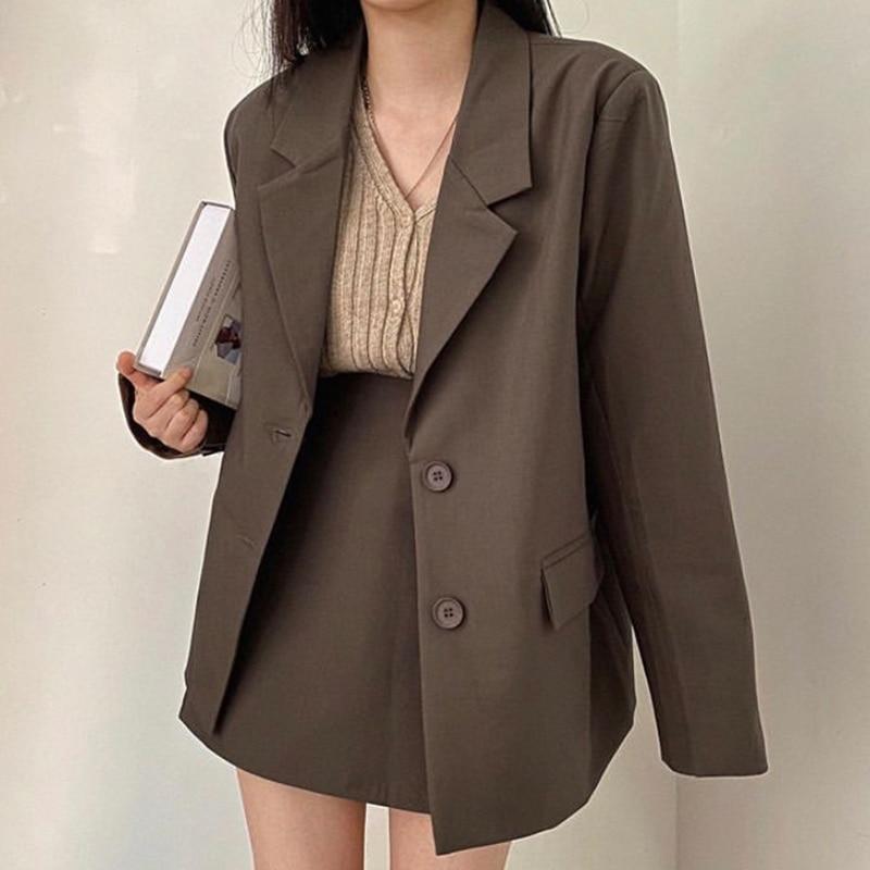 Slim Suit Blazer and Mini Skirt Two ...